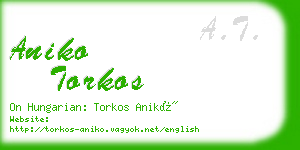 aniko torkos business card